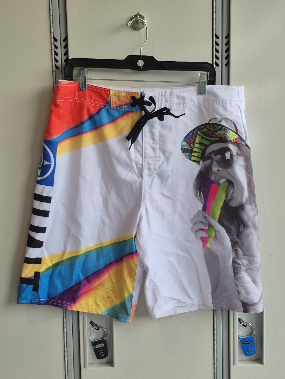 NWT UNIT 'Slush' Boardshorts 2012 Deadstock Vintage Graphic Swim Trunks
